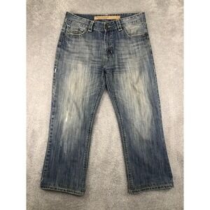 Rock & Roll Cowboy Jeans 34x26 (Tag 34x30) Double Barrel Relaxed Bootcut *Flaw